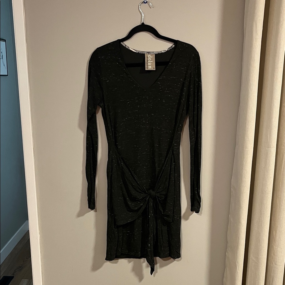 Anthropologie Dolan green and White Patterned dress